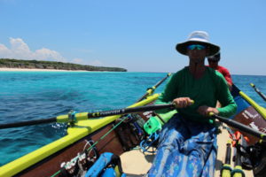 Whaleboat C23 adventure rowboat island hopping in Indonesia